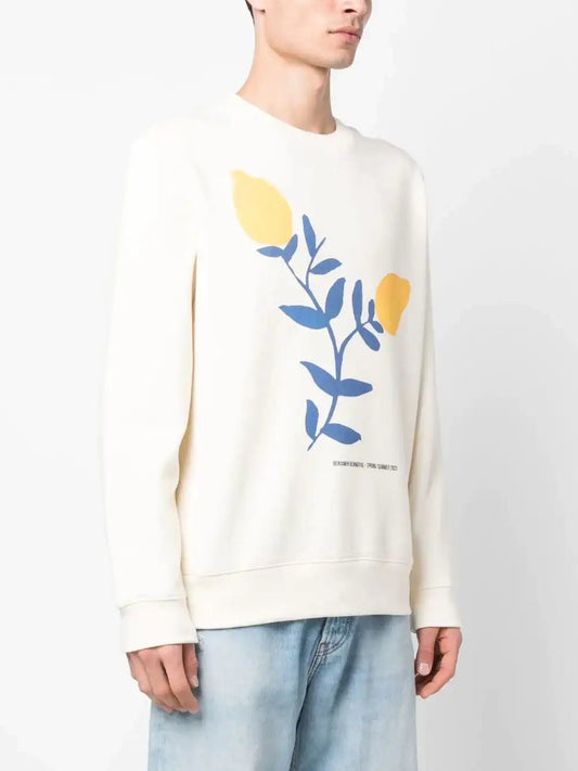 Benjamin Benmoyal Organic cotton sweatshirt with printed logo