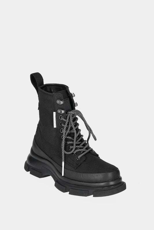 Both sneakers "Gao" black ripstop high top
