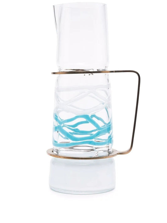 Carlo Moretti Carafe in Murano Crystal "Talea Caraffa Ot/Cr/La"