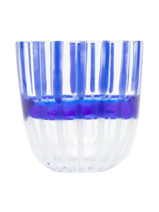 Carlo Moretti Glass with blue striped detail