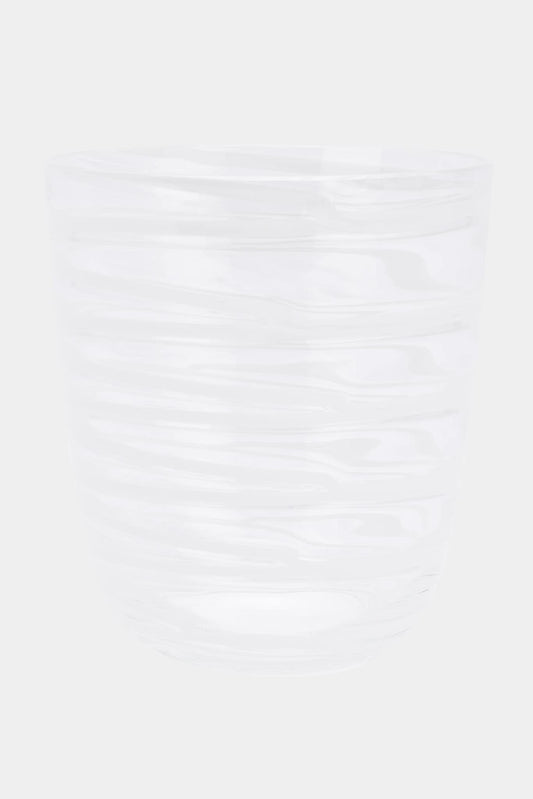 Carlo Moretti "Diversi" white crystal glass (Height: 9 cm)
