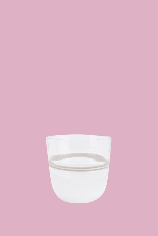 Carlo Moretti "Diversi" white crystal glass (Height: 9 cm)