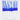 Carlo Moretti Verre en cristal bleu et blanc "Bora" (Hauteur: 10.5 cm) - 27668_TU - LECLAIREUR