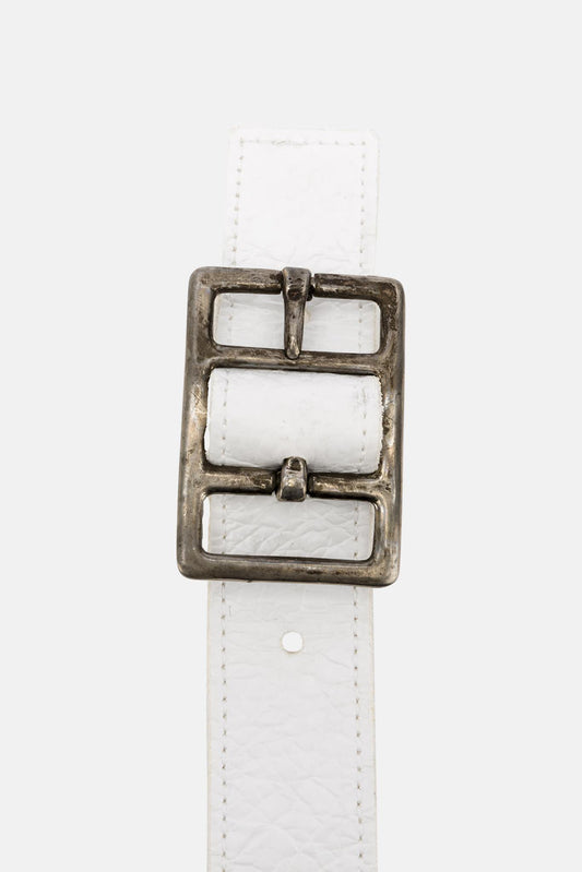 Carol Christian Poell White Leather Belt