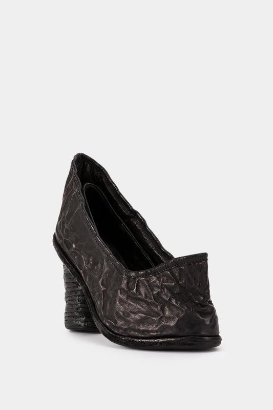 Carol Christian Poell Black Crumpled Heel Shoes