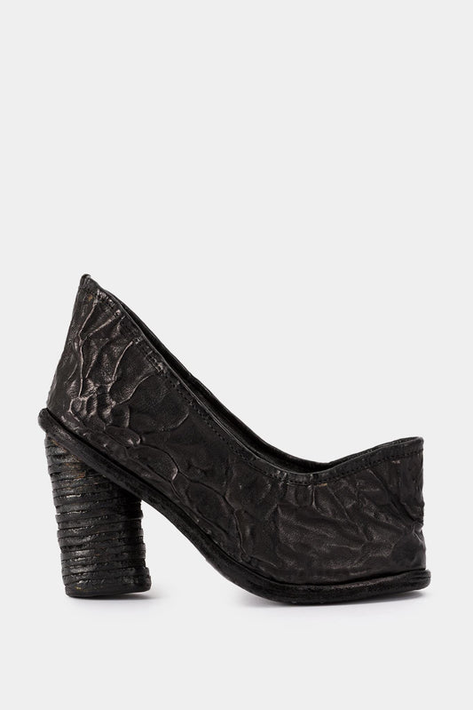 Carol Christian Poell Black Crumpled Heel Shoes