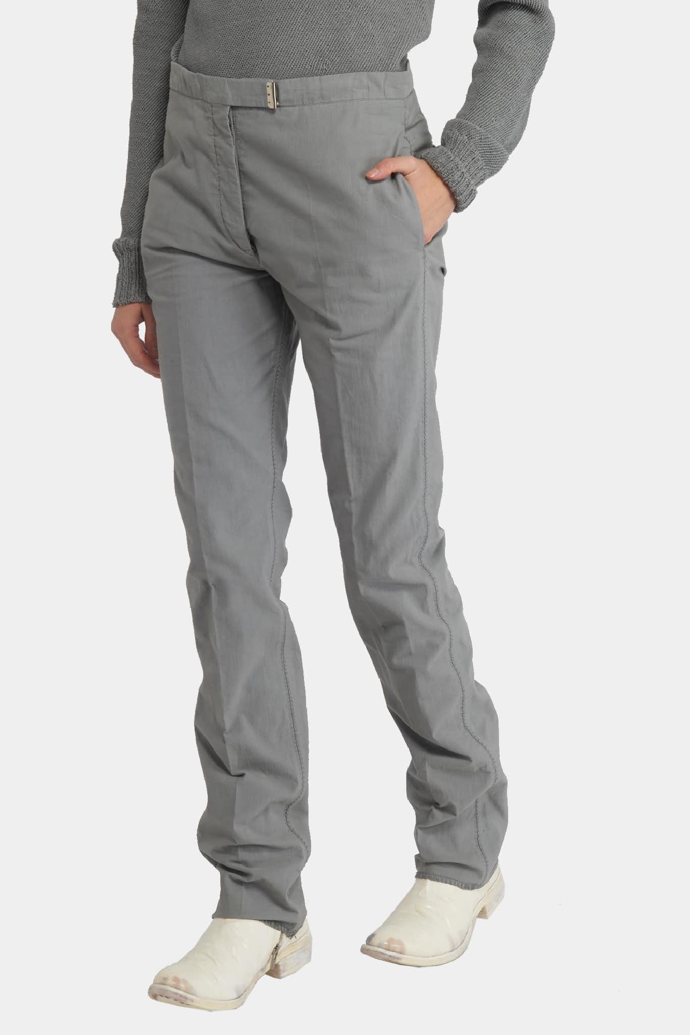 Carol Christian Poell Right pants stitch in taupe cotton – LECLAIREUR