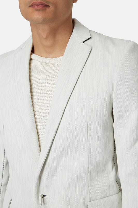 Carol Christian Poell Veste en coton gris clair - LECLAIREUR