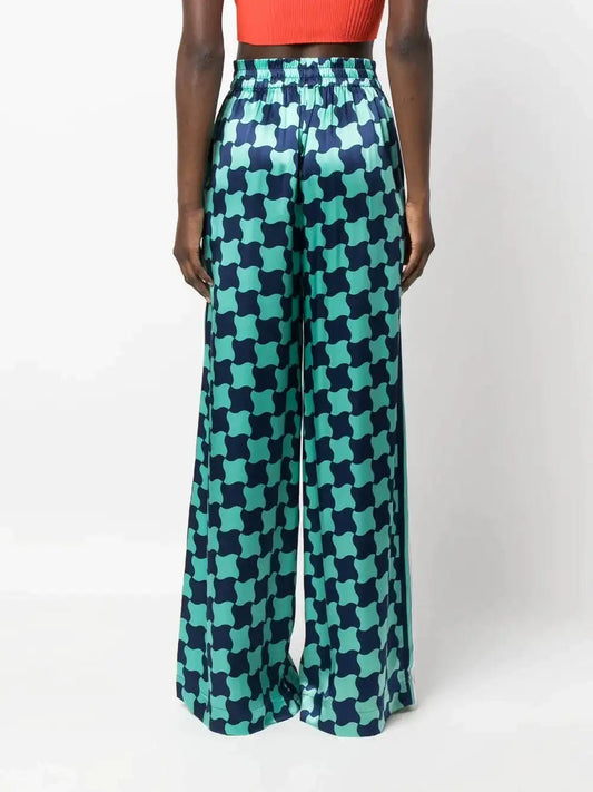 Casablanca Pantalon large à imprimé "POOL TILE" - LECLAIREUR