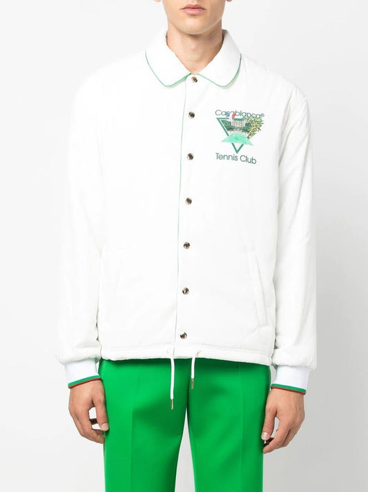 Casablanca Jacket with "TENNIS CLUB ICON" print