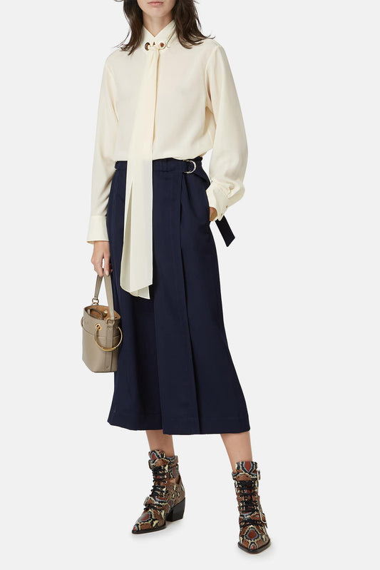 Chloé Haut en soie crème - LECLAIREUR