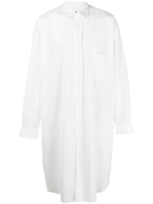 Like boys long white shirt with graphic print on the back