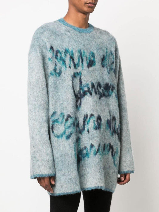 Comme Des Garçons Homme Plus Loose knit sweater intarsia
