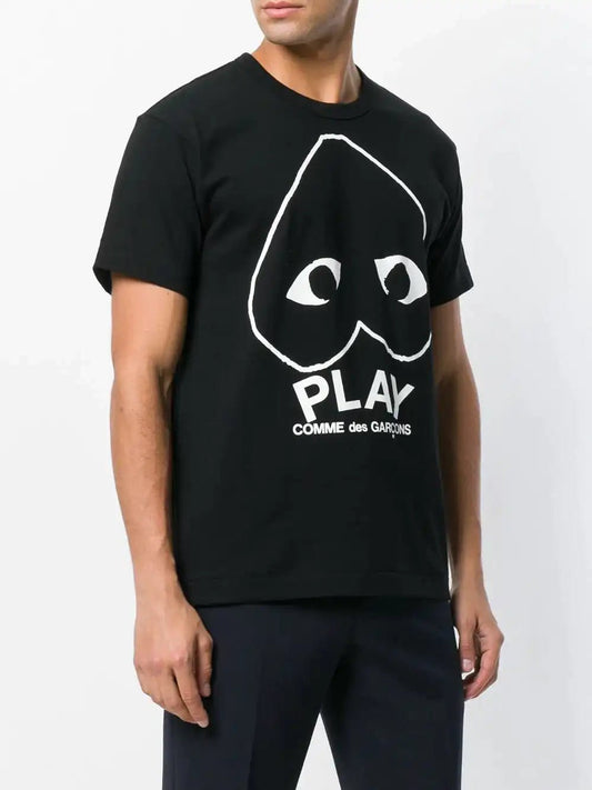Comme Des Garçons Play T-shirt à logo signature imprimé - LECLAIREUR