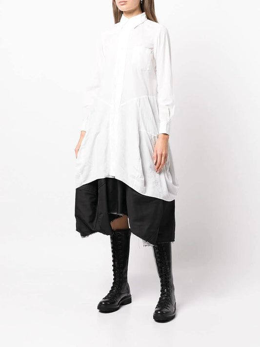 Comme Des Garçons Oversized white shirt dress