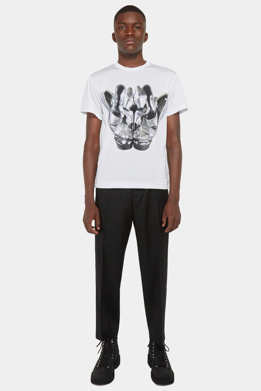 White t-shirt with print