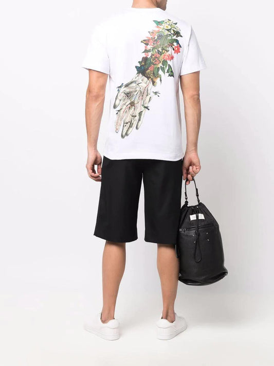 COMME des GARCONS HOMME PLUS Floral Printed T Shirt White M