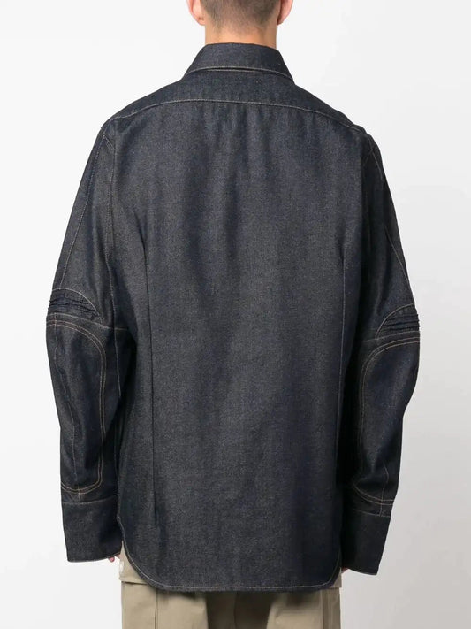 Coperni Denim shirt with contrast stitching detail
