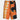 Dries Van Noten Short satiné orange à imprimé abstrait - 39499_44 - LECLAIREUR