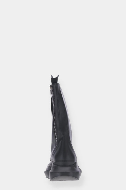 DRKSHDW Bottines noires "Army Abstract" en cuir vegan noir - LECLAIREUR