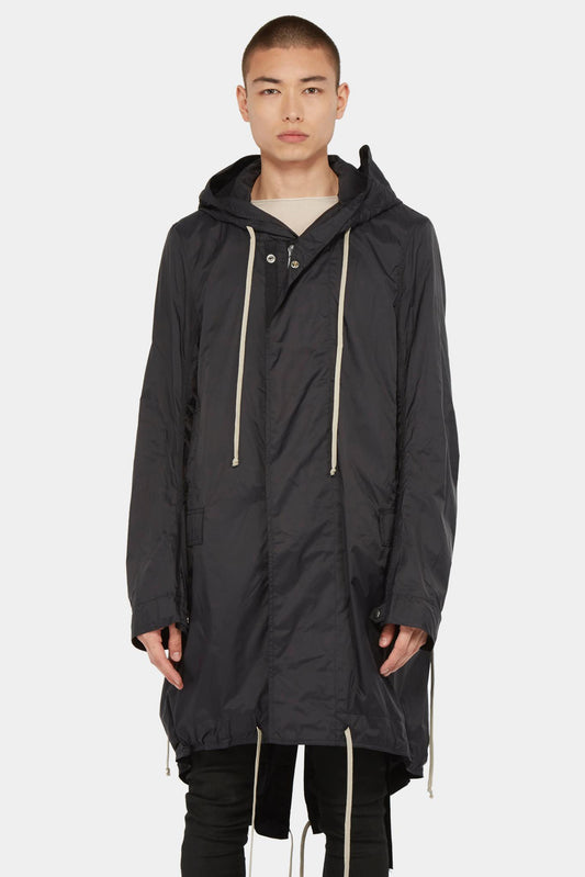 DRKSHDW "Jumbo Fishtail" black nylon jacket