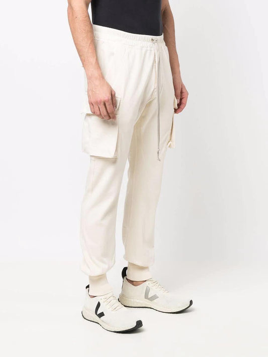 DRKSHDW Pantalon de jogging en coton blanc cassé - LECLAIREUR