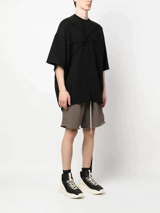 DRKSHDW Oversized tone-on-tone stitched T-shirt