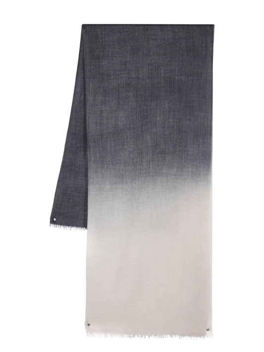 Faliero Sarti Grey "HELLA" scarf with tie and dye effect