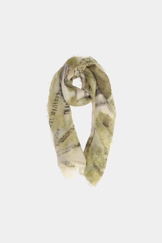 Faliero Sarti Scarf "LORA" in green cashmere blend