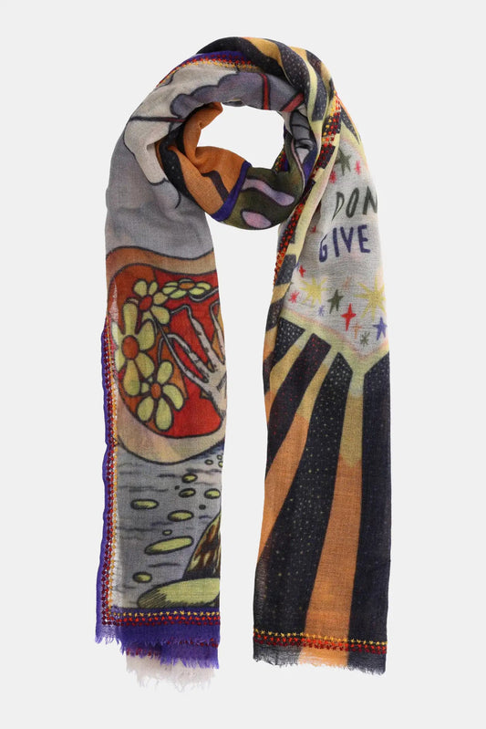 Faliero Sarti "MIXING" print scarf