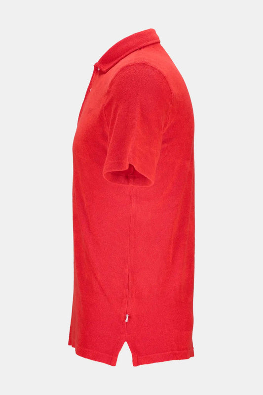 Fedeli Polo en coton orange - LECLAIREUR