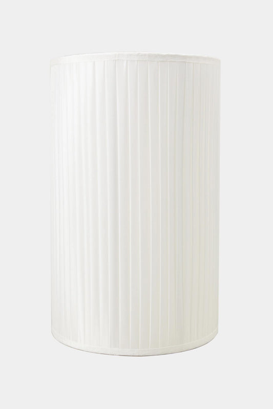 Fornasetti Cylindrical white pleated lampshade
