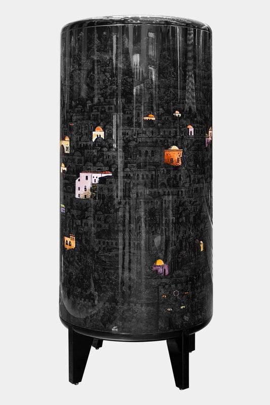 Fornasetti Cabinet cylindrique Gerusalemme di Notte - LECLAIREUR