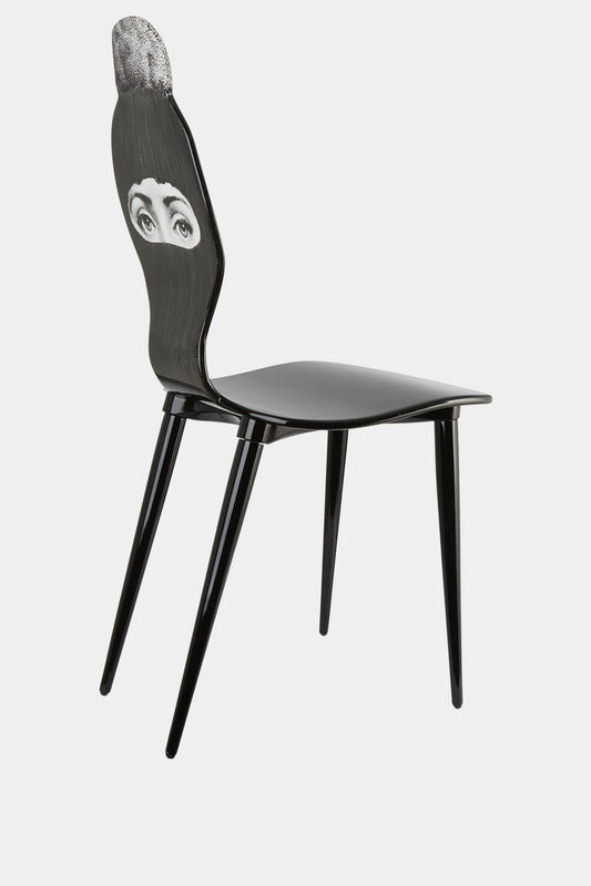 Fornasetti Chaise Lux Gstaad - noir/ blanc - LECLAIREUR
