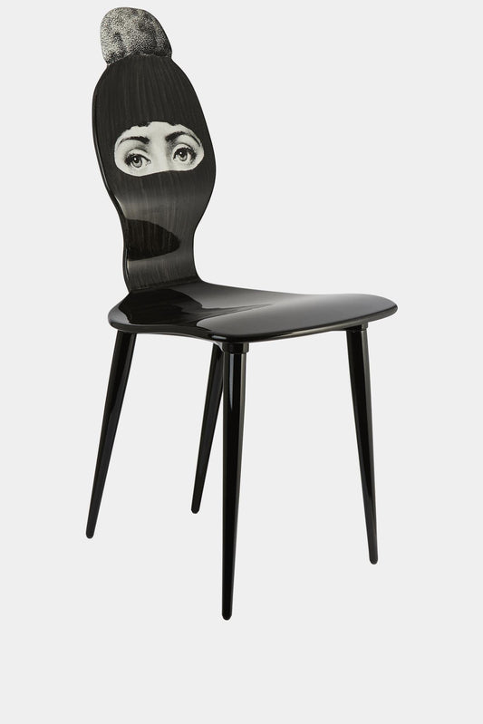 Fornasetti Chaise Lux Gstaad - noir/ blanc - LECLAIREUR