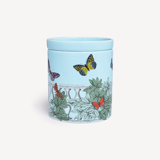 Fornasetti Coffret de trois bougies parfumées "NEL MENTRE" (2350 g) - Fragrance Giardino Segreto - LECLAIREUR