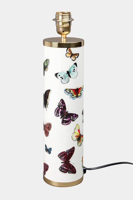 Fornasetti Pied de lampe cylindrique Farfalle - LECLAIREUR