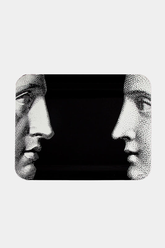 Fornasetti Plateau Profili 48x60 - noir - LECLAIREUR