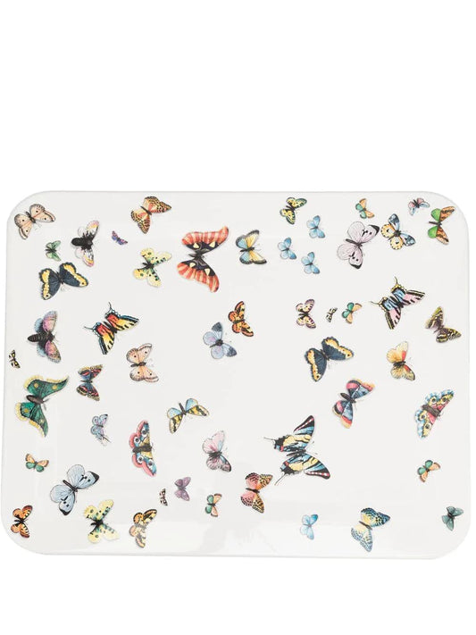 Fornasetti "Farfalle" rectangular tray