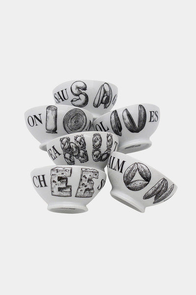 Piero Fornasetti  前菜ボウル４個セット　金彩　イタリア製 Piero Fornasetti 前菜ボウル4個セット 金彩 イタリア製
