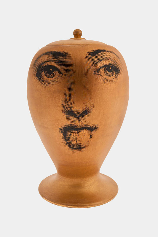 Fornasetti Antipatico Vase - gold