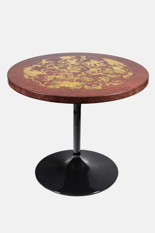 Fornasetti Vintage Table d'Appoint en Bois - LECLAIREUR