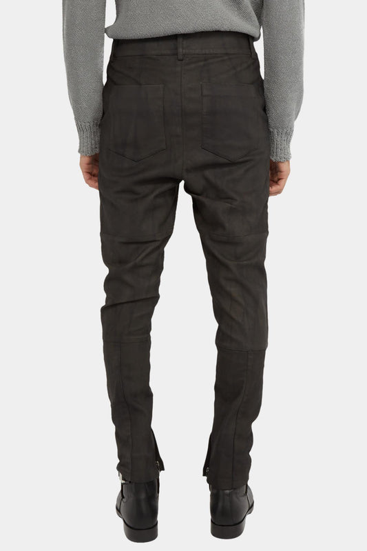 Frei Mut Pantalon fuselé en cuir stretch noir - LECLAIREUR