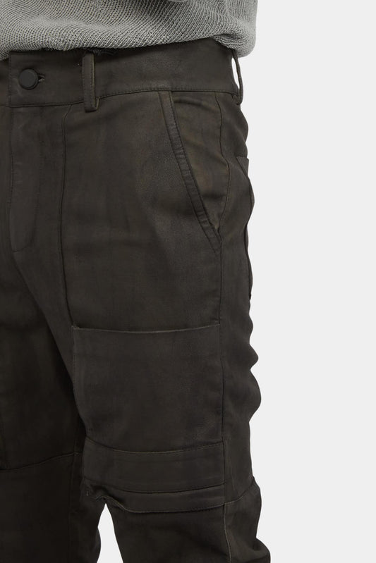 Frei Mut Pantalon fuselé en cuir stretch noir - LECLAIREUR