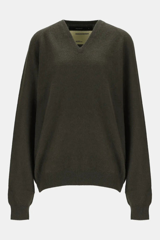 Frenckenberger Khaki cashmere sweater