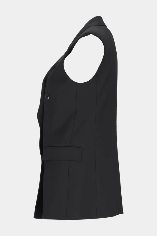 Gabriela Hearst Sleeveless Blazer "MAYTE" in black wool