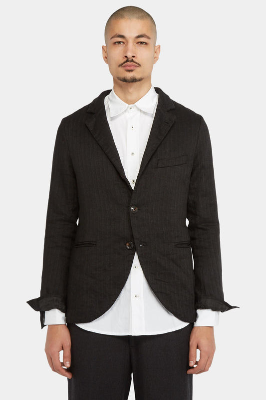 Geoffrey B. Small Tailored Blazer with Black Stripes