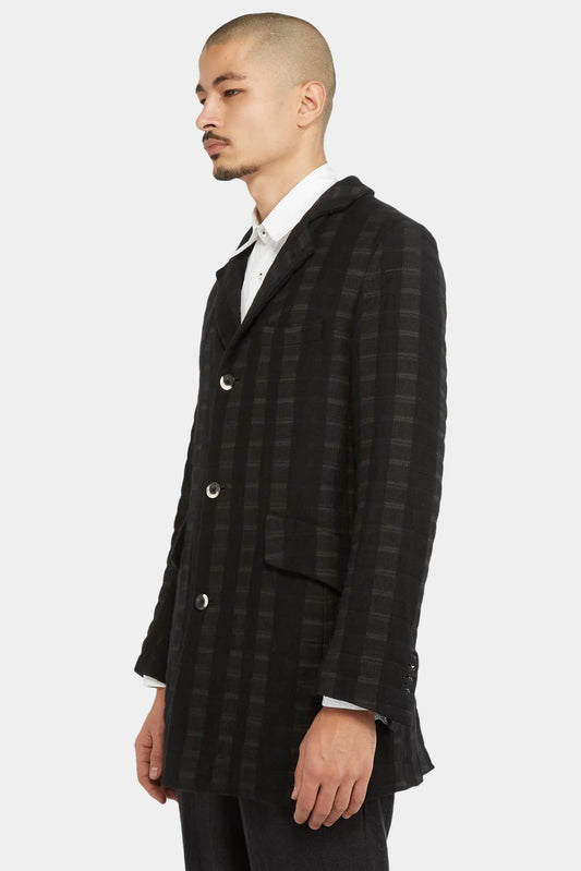 Geoffrey B. Small Manteau mi-long à carreaux - LECLAIREUR