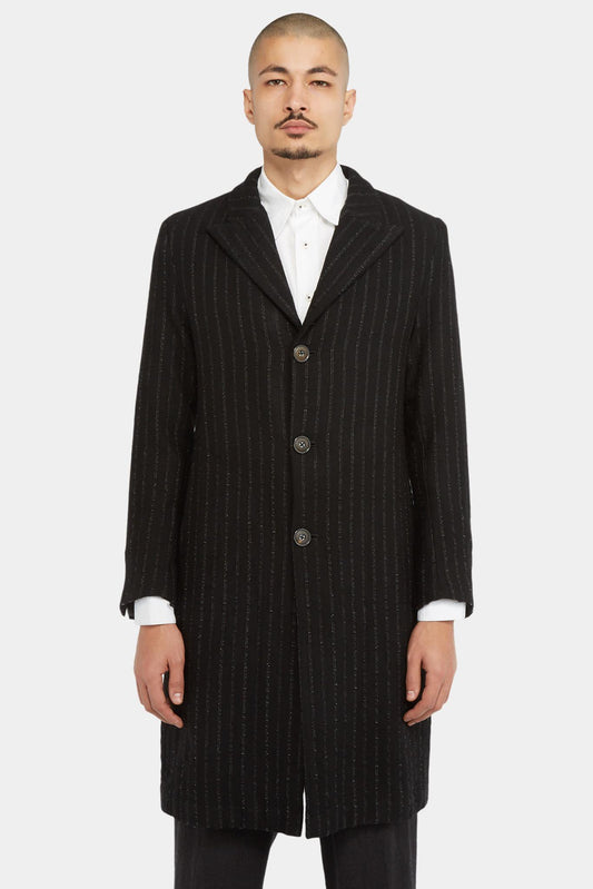 Geoffrey B. Small Black striped martingale coat