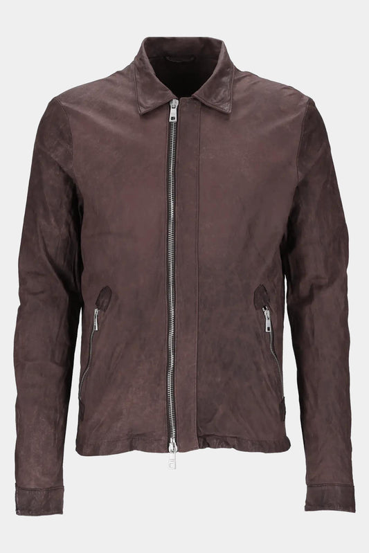 Giorgio Brato Bordeaux jacket with zip fastening